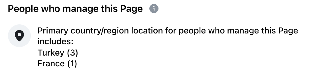 قسم "شفافية الصفحة" | فيسبوك