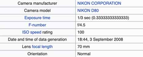 تظهر البيانات الوصفية للصورة الأصلية أنها ملتقطة في العام 2008