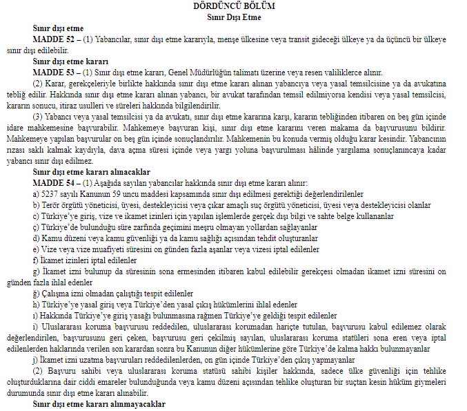 قانون الأجانب والحماية الدولية المنشور في الجريدة الرسمية التركية عام 2013