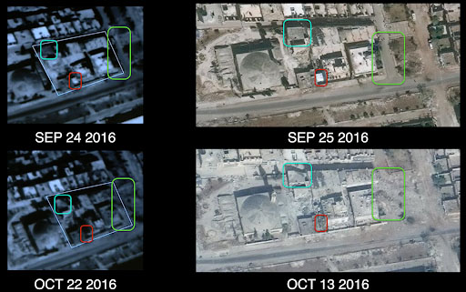 لقطات بالأقمار الصناعية لمشفى M10 بحلب