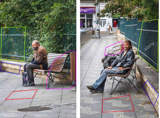 المطابقة بين الصورتين التي قام بها فريق تأكد