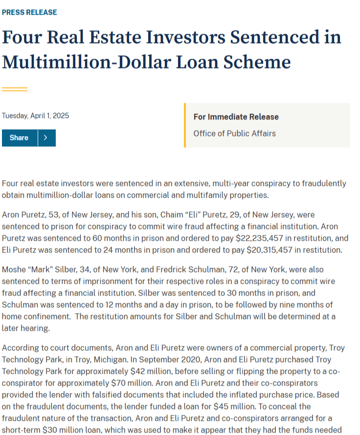 الحكم القضائي المبرم بحق شولمان بتاريخ 1 نيسان/ أبريل 2025